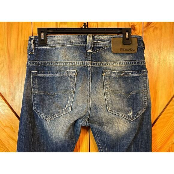 Diesel Thavar 27x32  008QL slim skinny Jean distressed medium wash (4860) - Picture 6 of 9